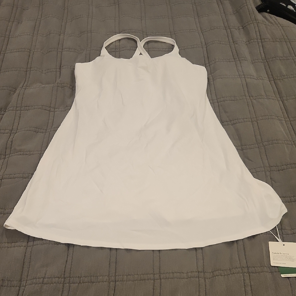 HALARA Sleeveless White Tennis Romper Size L, New With Tags!